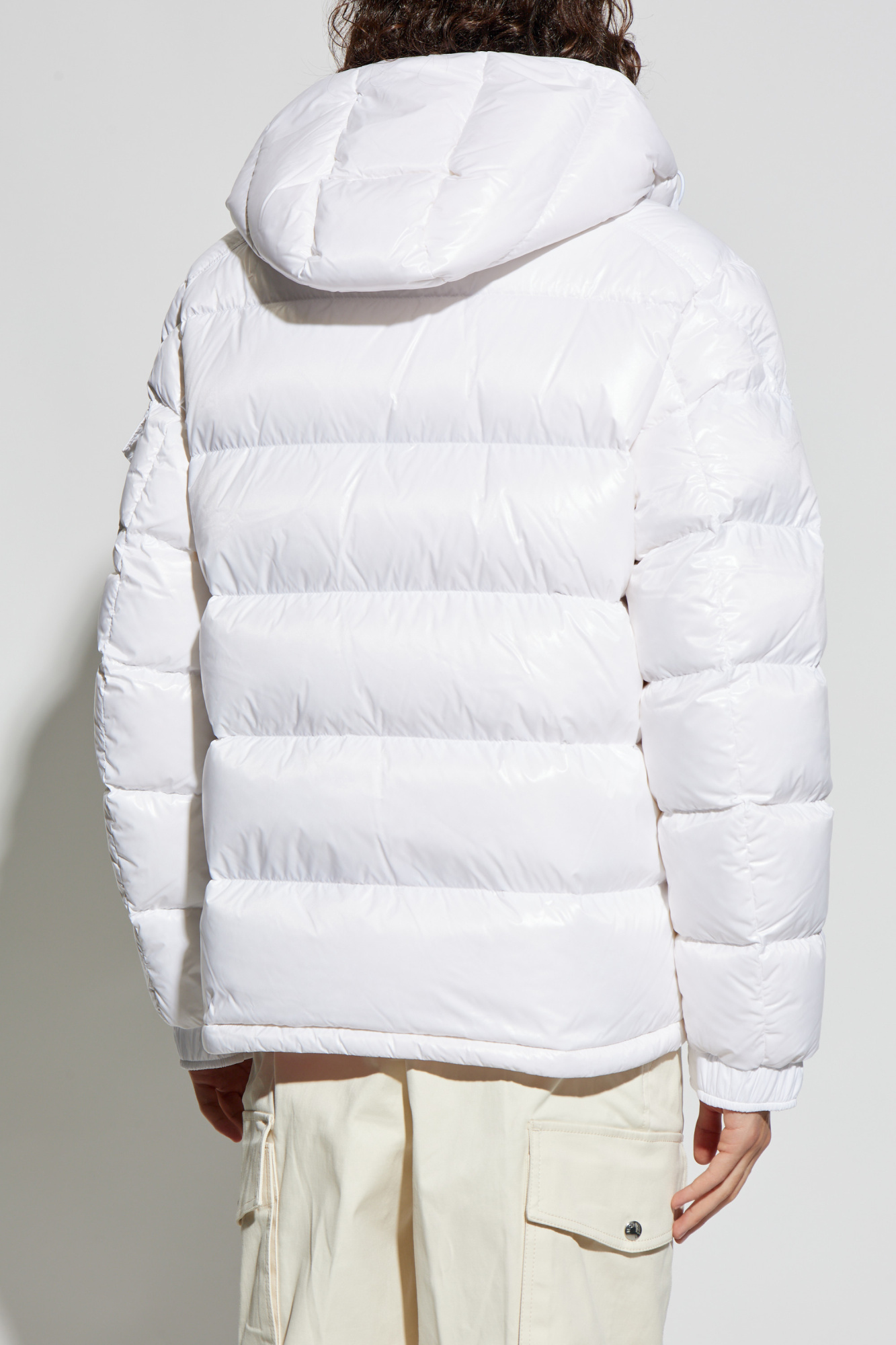 Maya様白一枚 Buy Moncler Maya Hooded Puffer Shiny Jacket 'White' - 1A536
